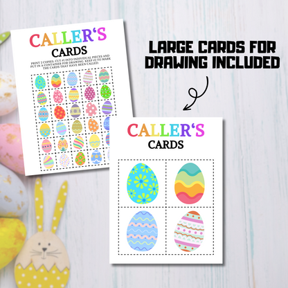 60 Easter Egg Bingo Game | Easter Bingo Boards Activity for All Ages