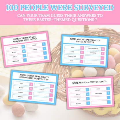 Easter Friendly Feud Game | Printable Easter Party Game