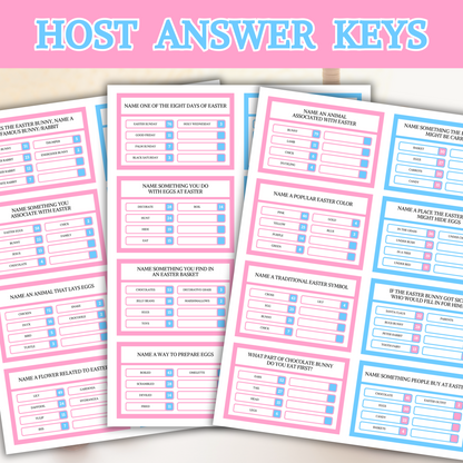 Easter Friendly Feud Game | Printable Easter Party Game