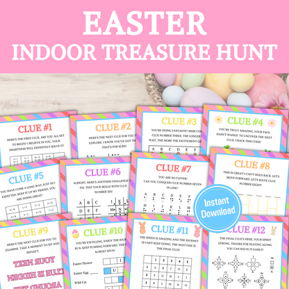 Easter Indoor Treasure Hunt | Easter Scavenger Hunt For Older Kids