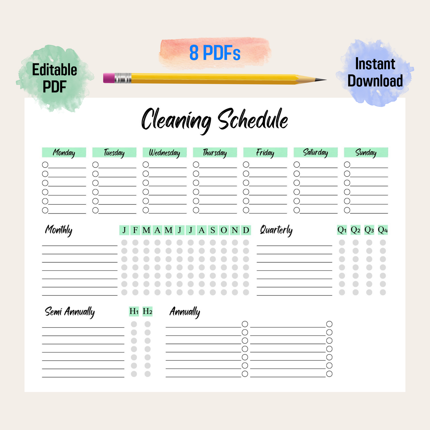 Customizable Cleaning Schedule Rainbow Color Printable, For Daily Week – Funny Print For You customizable-cleaning-schedule-rainbow-color-printable-for-daily-week-funny-print-for-you
