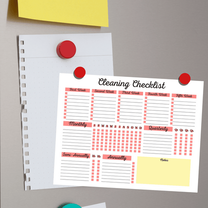 Editable Cleaning Schedule Bundle 1: All Color Bundle Print Out Demo