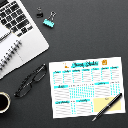 Editable Cleaning Schedule Bundle 1: All Color Bundle Print Out Demo
