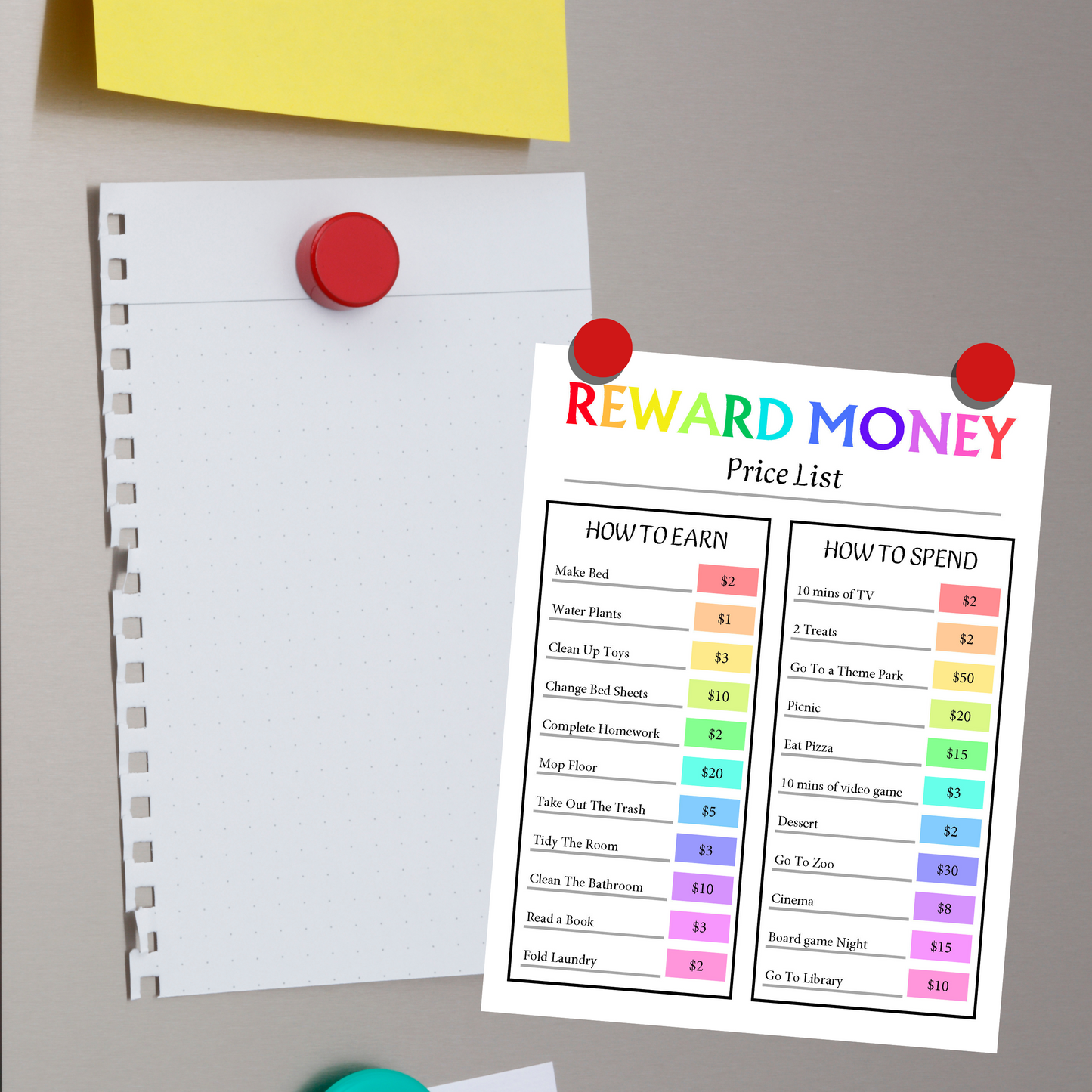 Editable Kids Reward Money 1: Print Out Demo