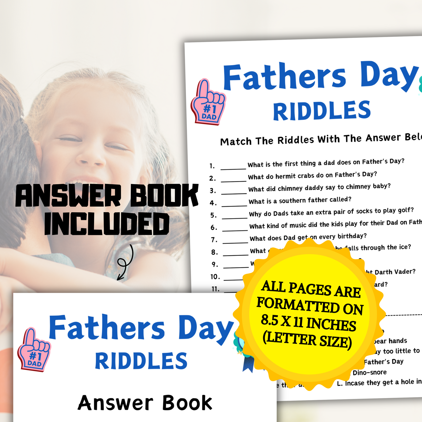 Fathers Day Riddles Game | Fun Dad Jokes and Riddles