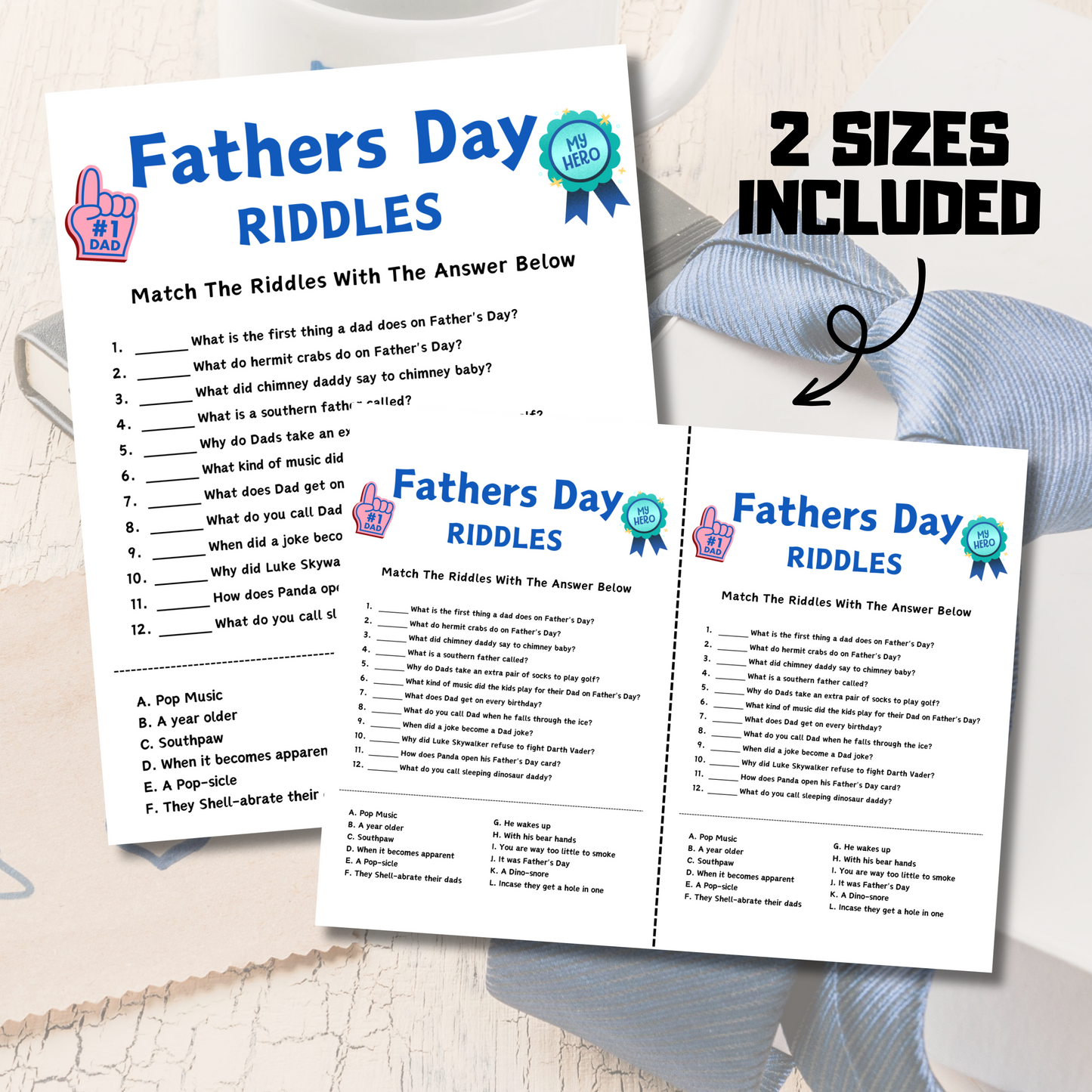 Fathers Day Riddles Game | Fun Dad Jokes and Riddles