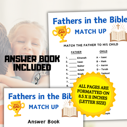 Fathers in the Bible Matching Game | Father's Day Bible Games