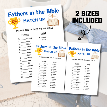 Fathers in the Bible Matching Game | Father's Day Bible Games