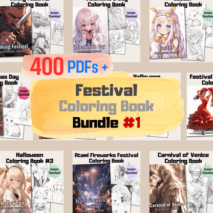 Festival Coloring Book Bundle 1: Festivals