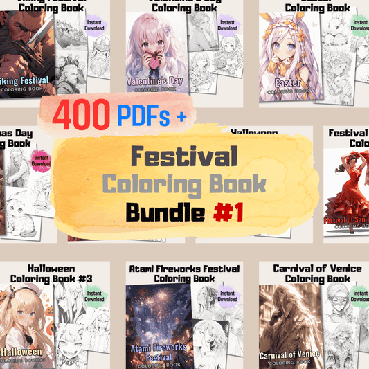 Festival Coloring Book Bundle 1: Festivals