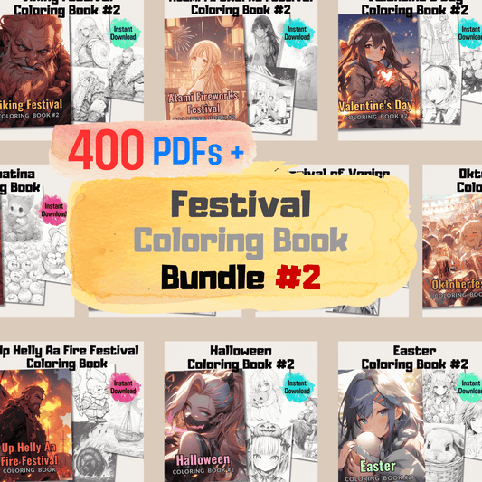 Festival Coloring Book Bundle 2: Festivals