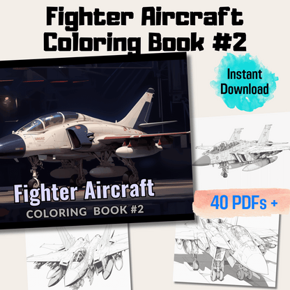 Epic Fighter Jet Coloring Book, Inspire Creativity and Learning with Action-Packed Aircraft Designs