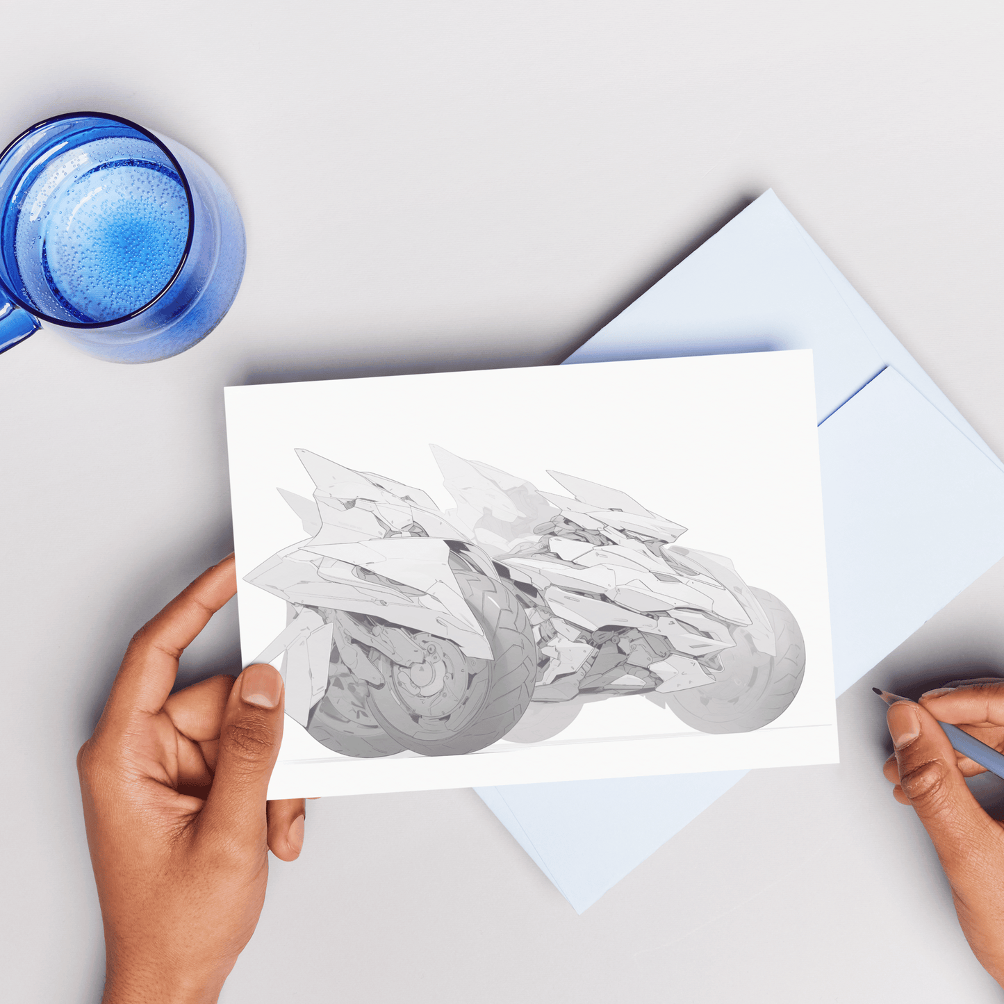 Epic Future Motorbike Coloring Book, Future Style Autocycle Coloring Pages for All Ages PDF