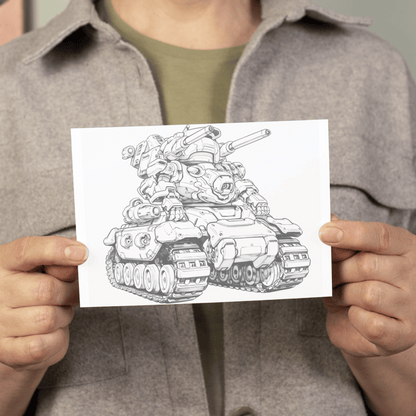 20 Pages Future Tank Coloring Book, Engaging Designs and Detailed Illustrations