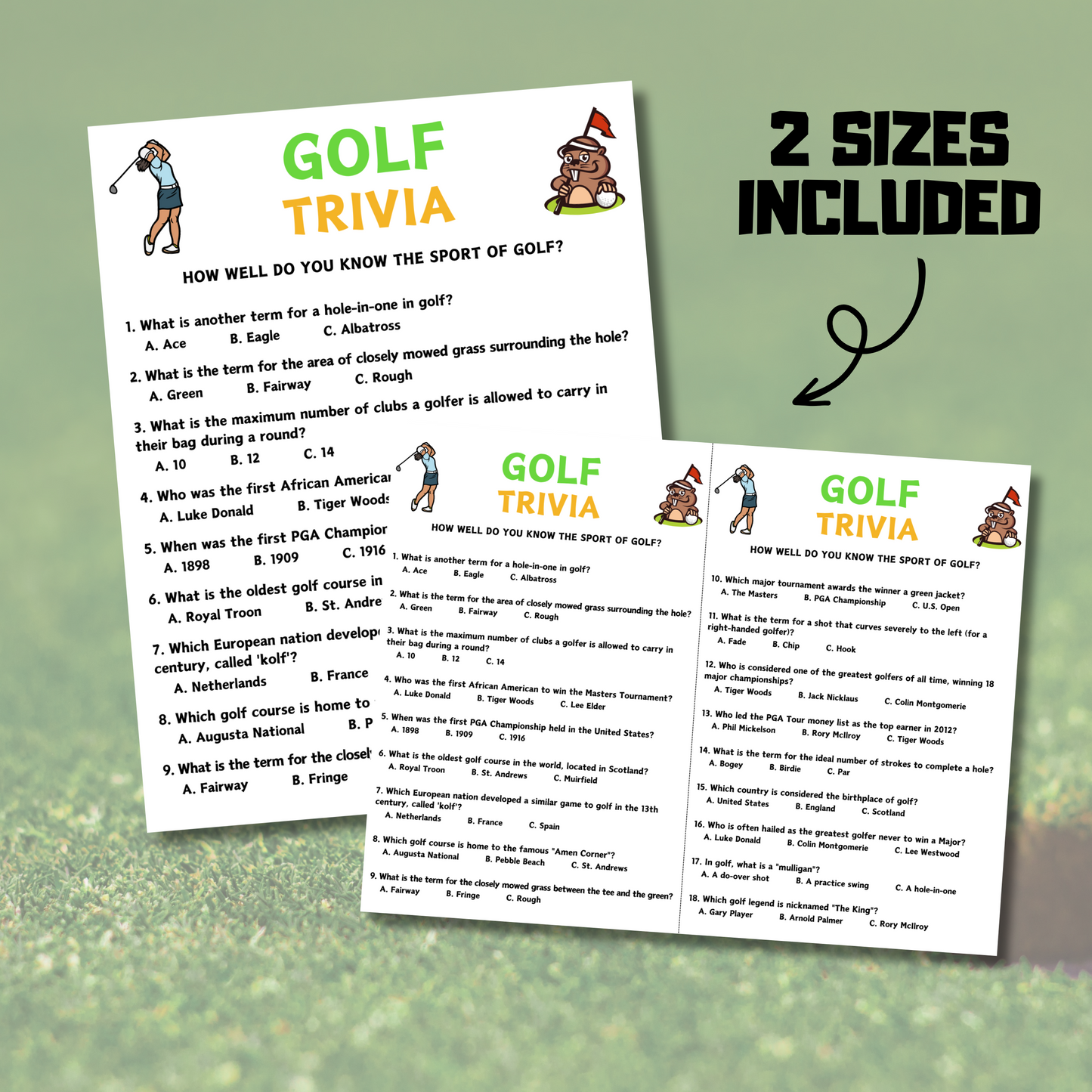 Golf Trivia Game | Golf Knowledge Quiz Game