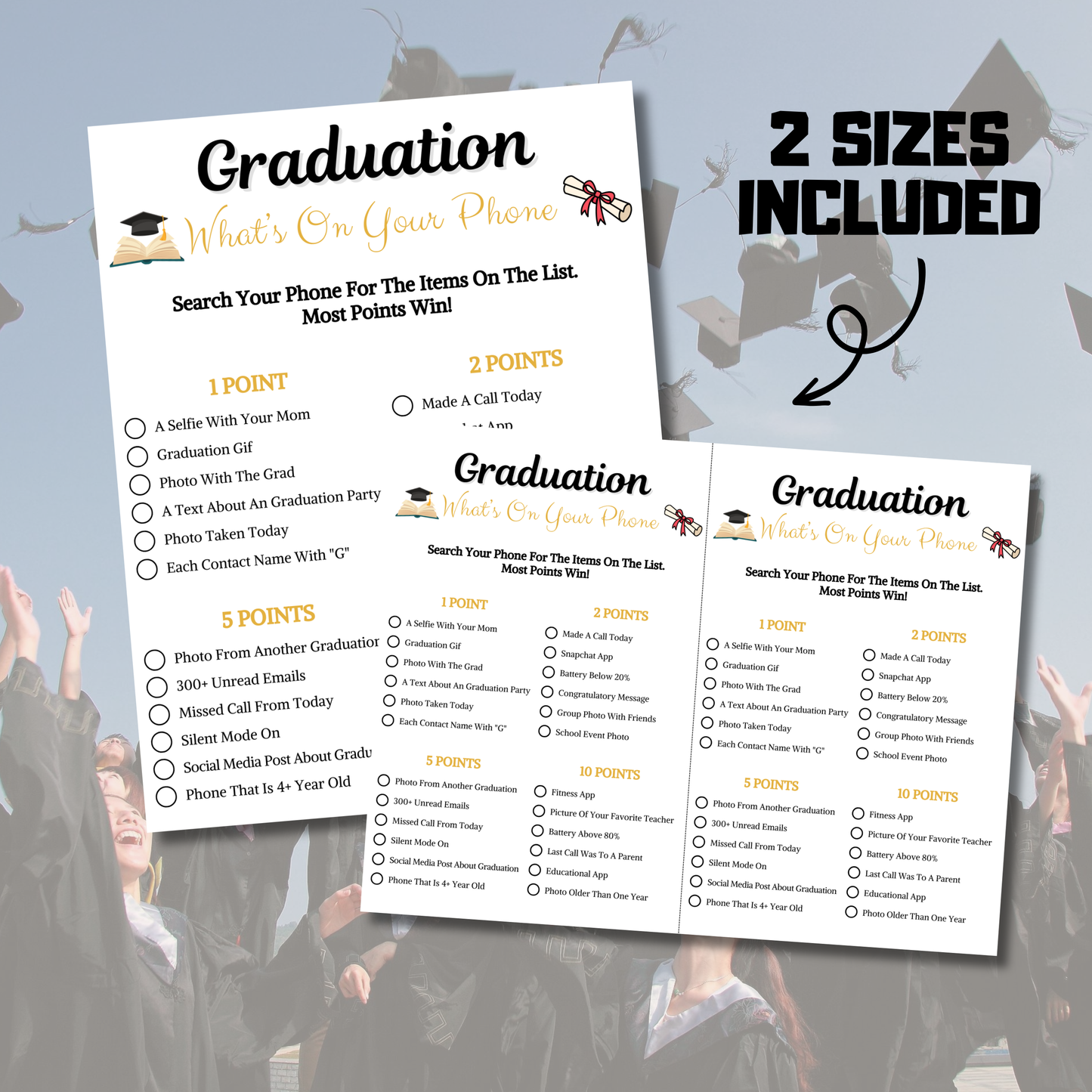 Graduation What's On Your Phone Game | Graduation Party Games