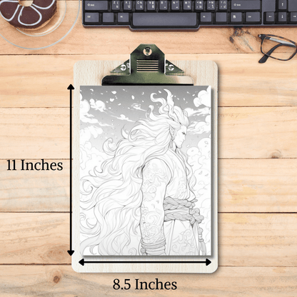 Greek God Aeolus Coloring Book 1: Aeolus Print Out Size Demo