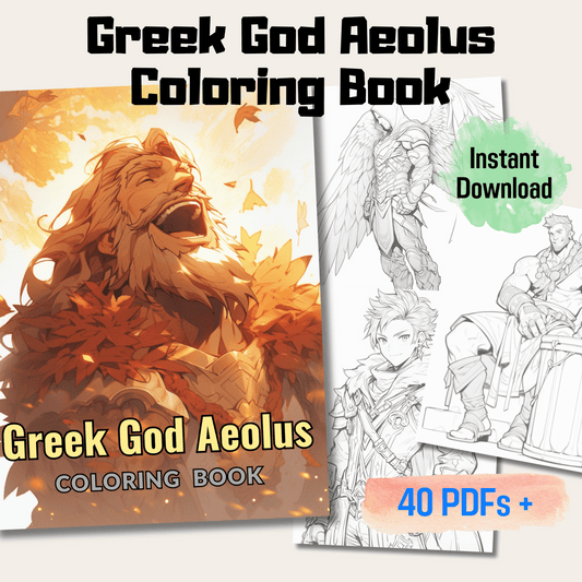 Greek God Aeolus Coloring Book 1: Aeolus