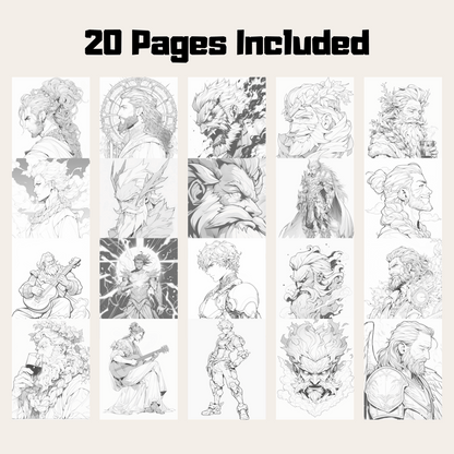 Greek God Cronus Coloring Book 1: Cronus 20 Pages Included
