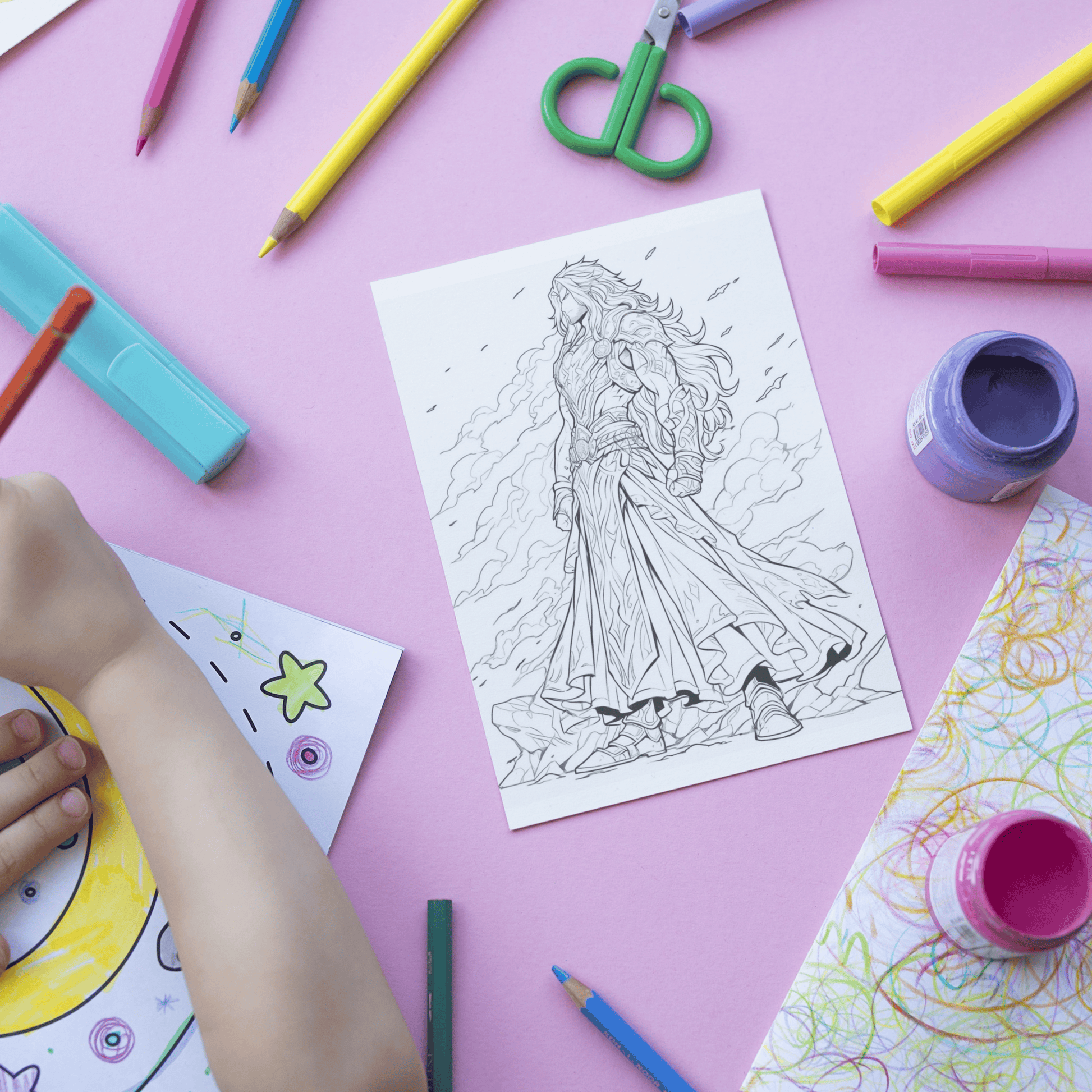 Greek God Zeus Coloring Book 1: Zeus Print Out Demo