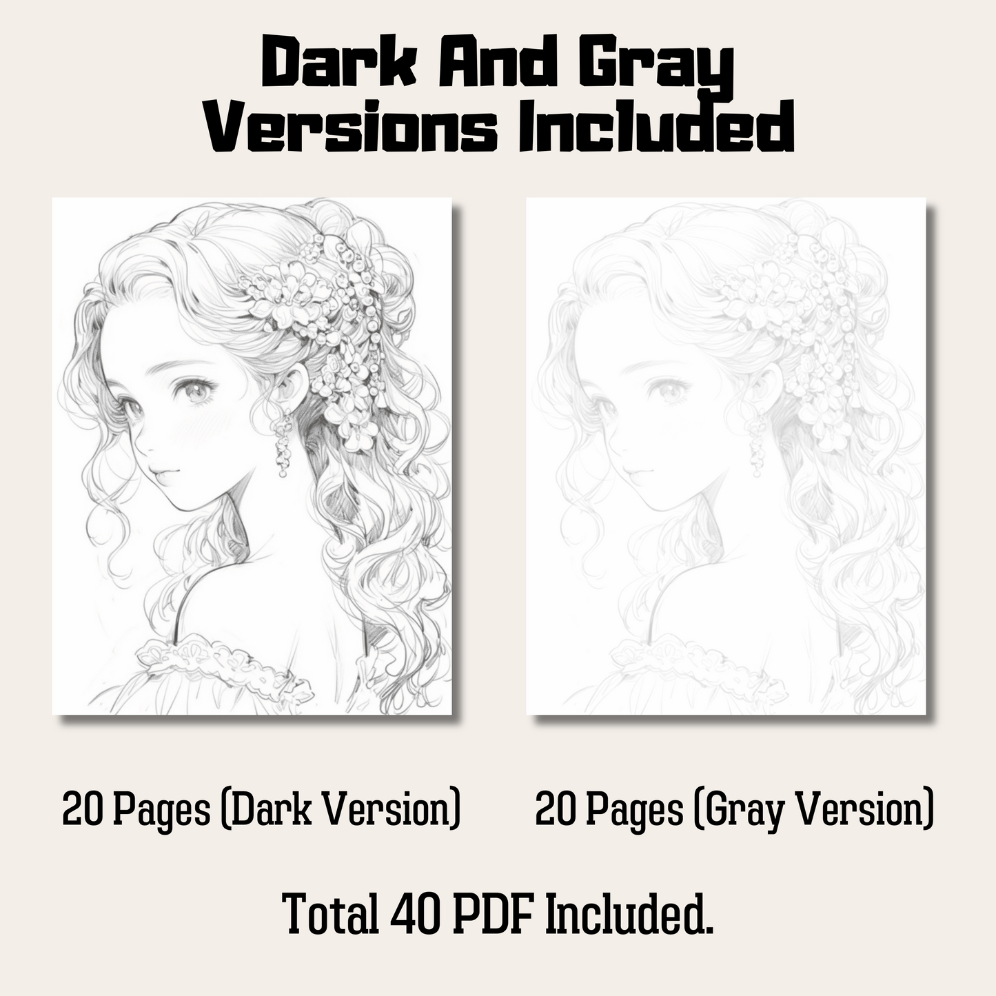 Greek Goddess Aphrodite Coloring Book 1: Aphrodite Dark And Gray Versions Demo