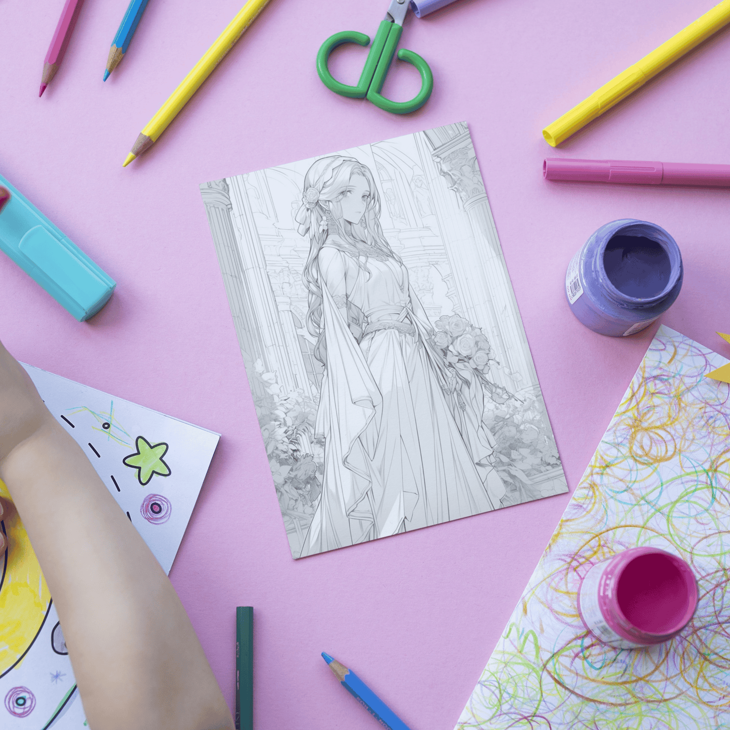 Greek Goddess Hera Coloring Book 1: Hera Print Out Demo