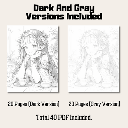 Greek Goddess Hestia Coloring Book 1: Hestia Dark And Gray Versions Demo