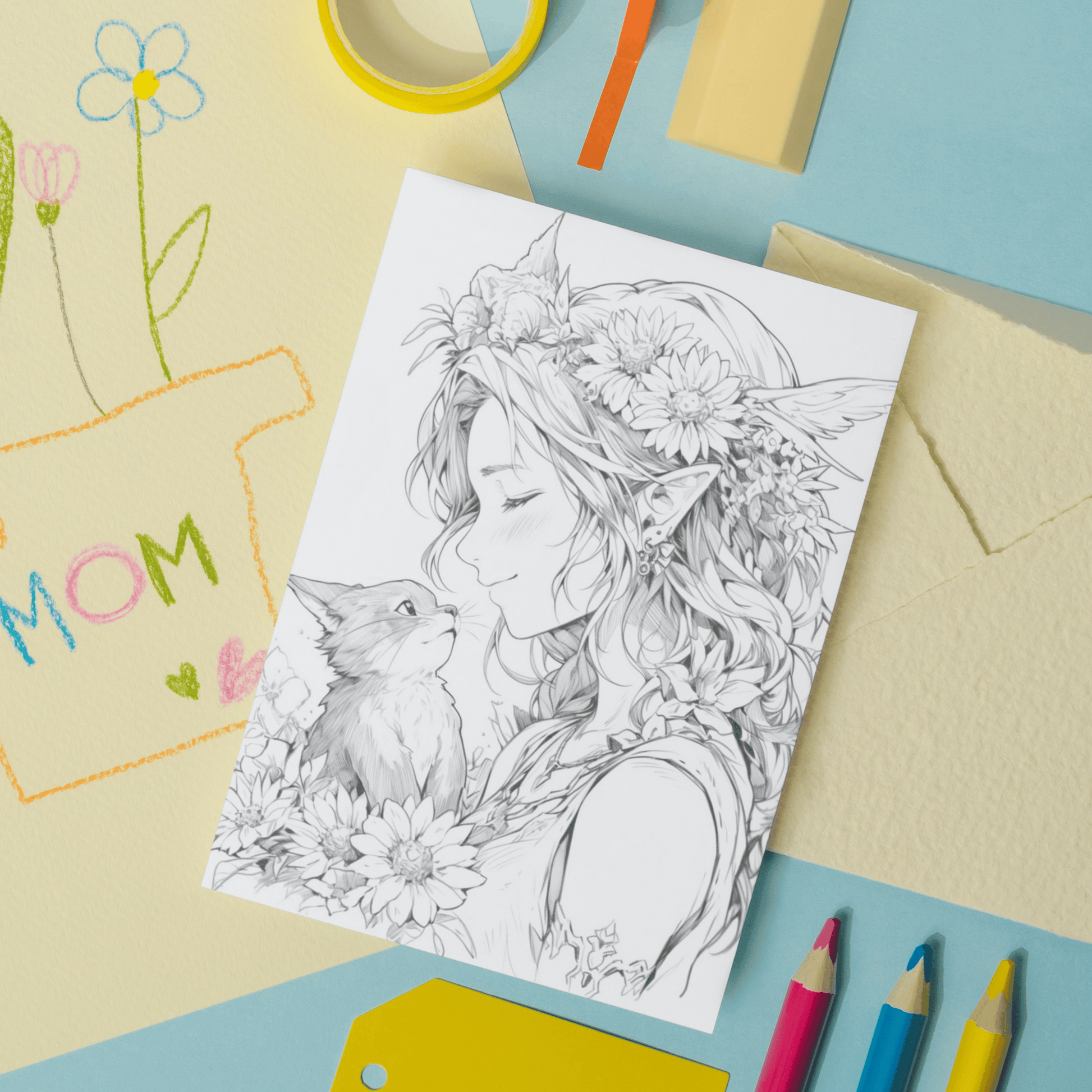 Greek Goddess Nyx Coloring Book 1: Nyx Print Out Demo