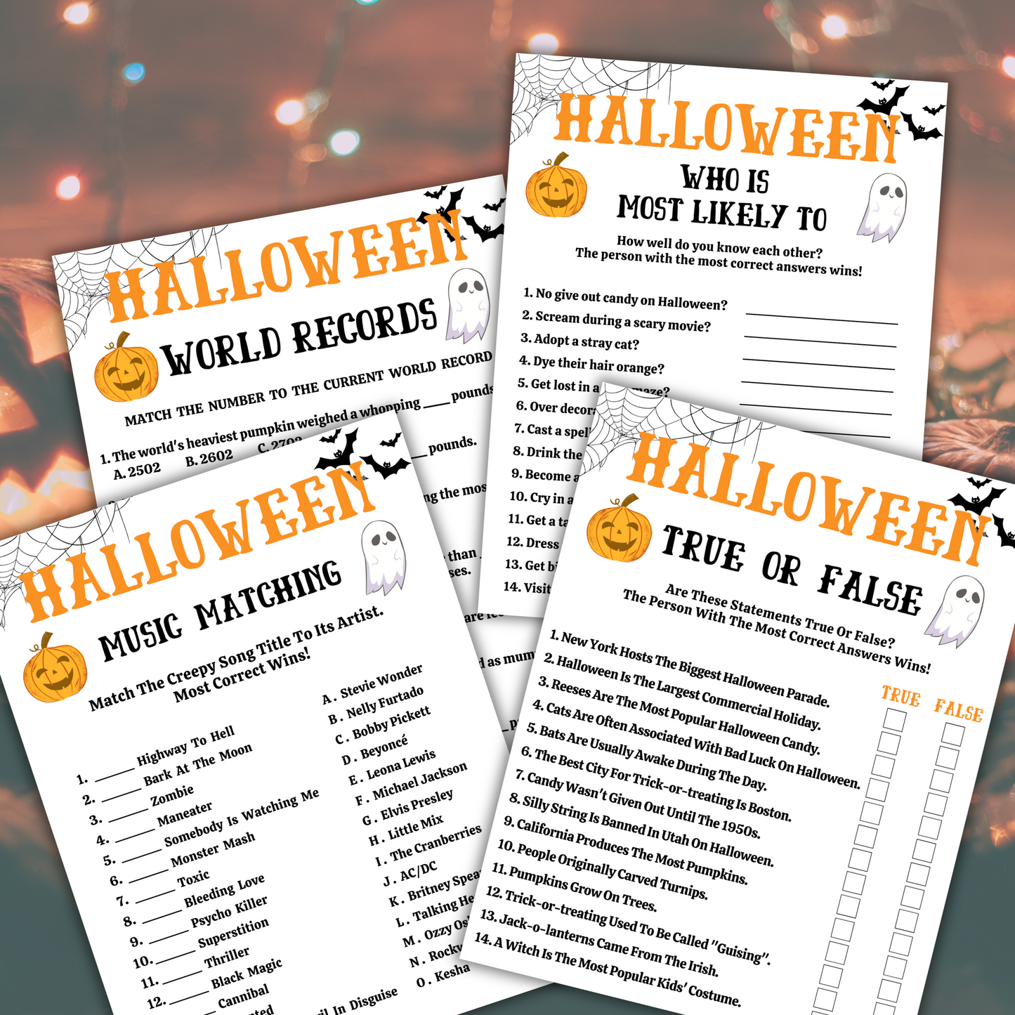 Halloween 30 Party Games Bundle | BEST PRICE Halloween Game Bundle