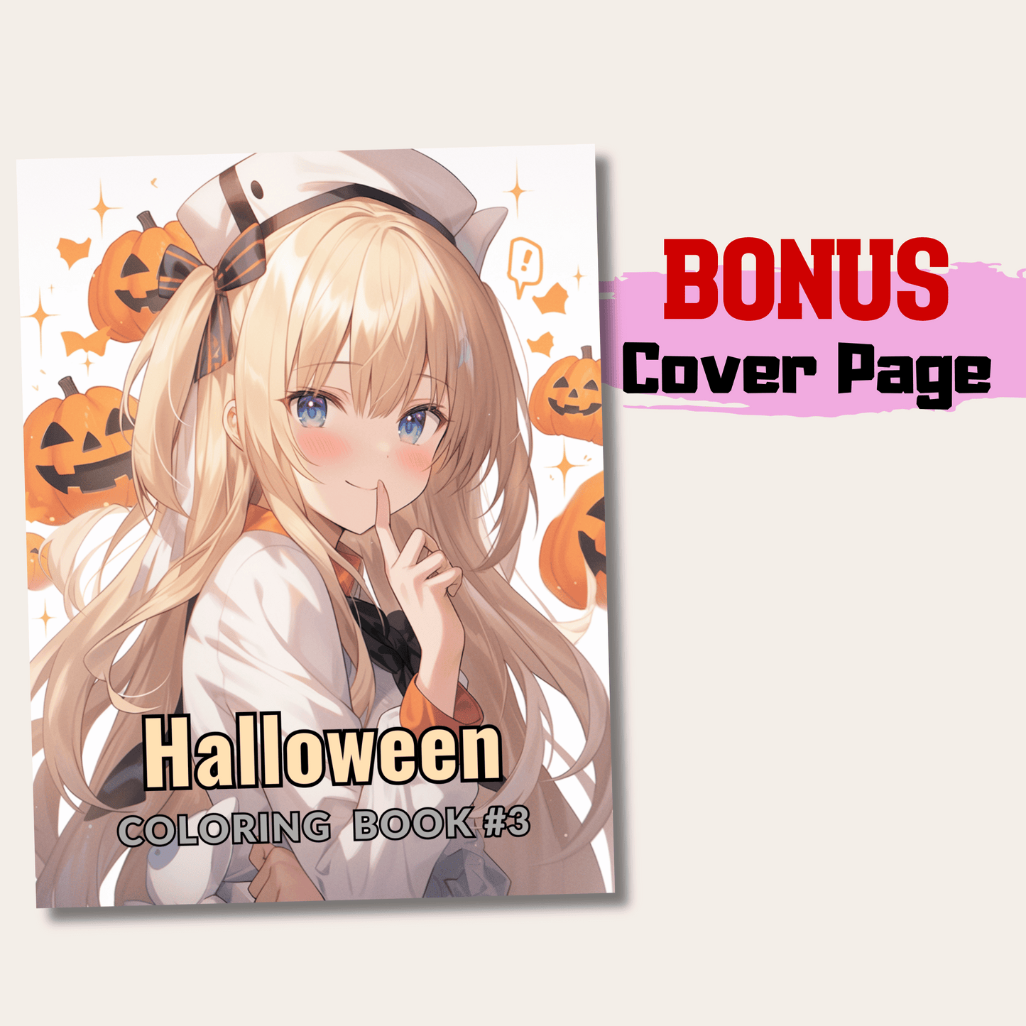 Halloween Coloring Book 3: Halloween Cover Page