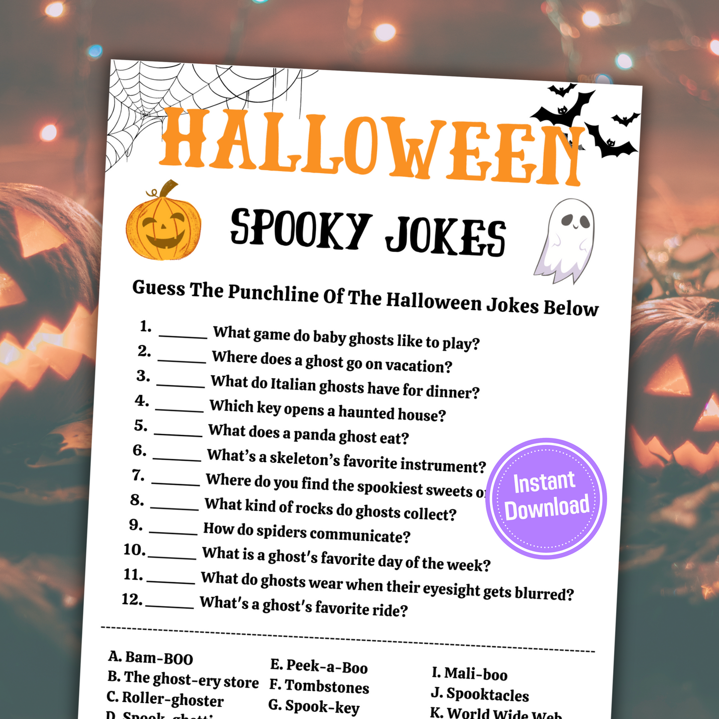 Halloween Spooky Jokes Game | Hilarious Halloween Game