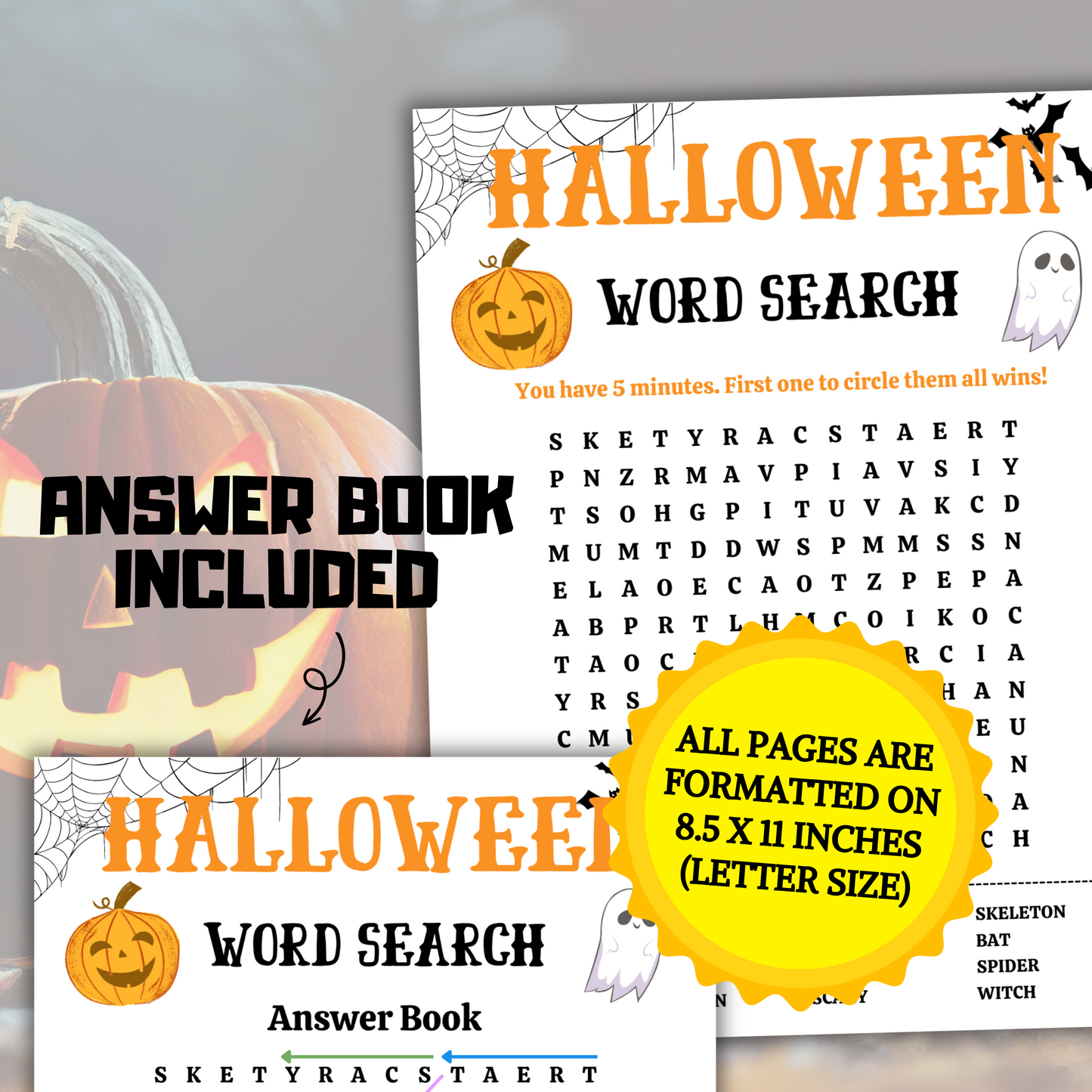 Halloween Word Search Game | Halloween Word Search Puzzle