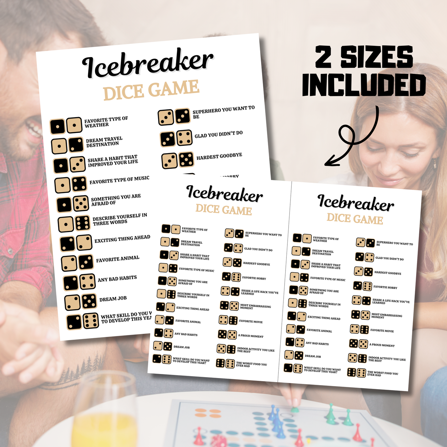 Icebreaker Dice Game | Get To Know You Dice Game