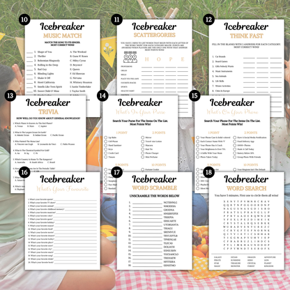 Icebreaker Games Bundle | Printable Icebreaker Party Game