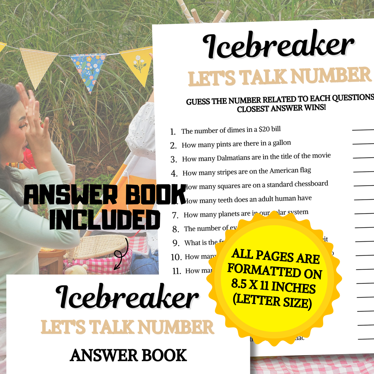 Icebreaker Let's Talk Number Game | Icebreaker Guess Numbers Game