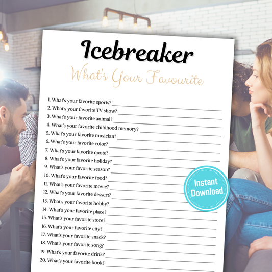 Icebreaker What's Your Favourite Game | Icebreaker Party Games