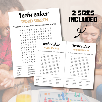 Icebreaker Word Search Game | Icebreaker Word Find Game
