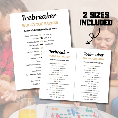 Icebreaker Would You Rather Game | Icebreaker This or That Game