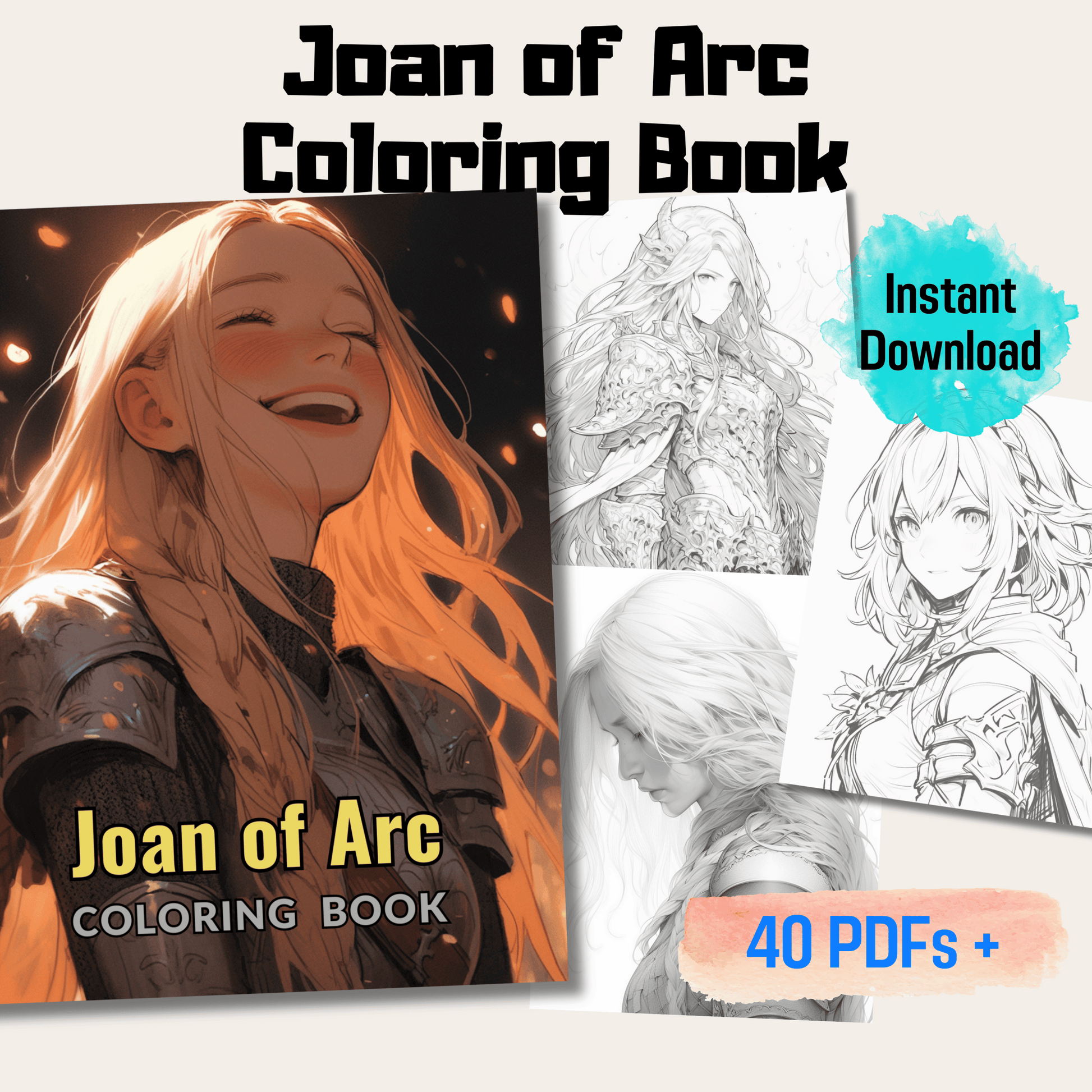 Joan of Arc Coloring Book 1: Joan of Arc