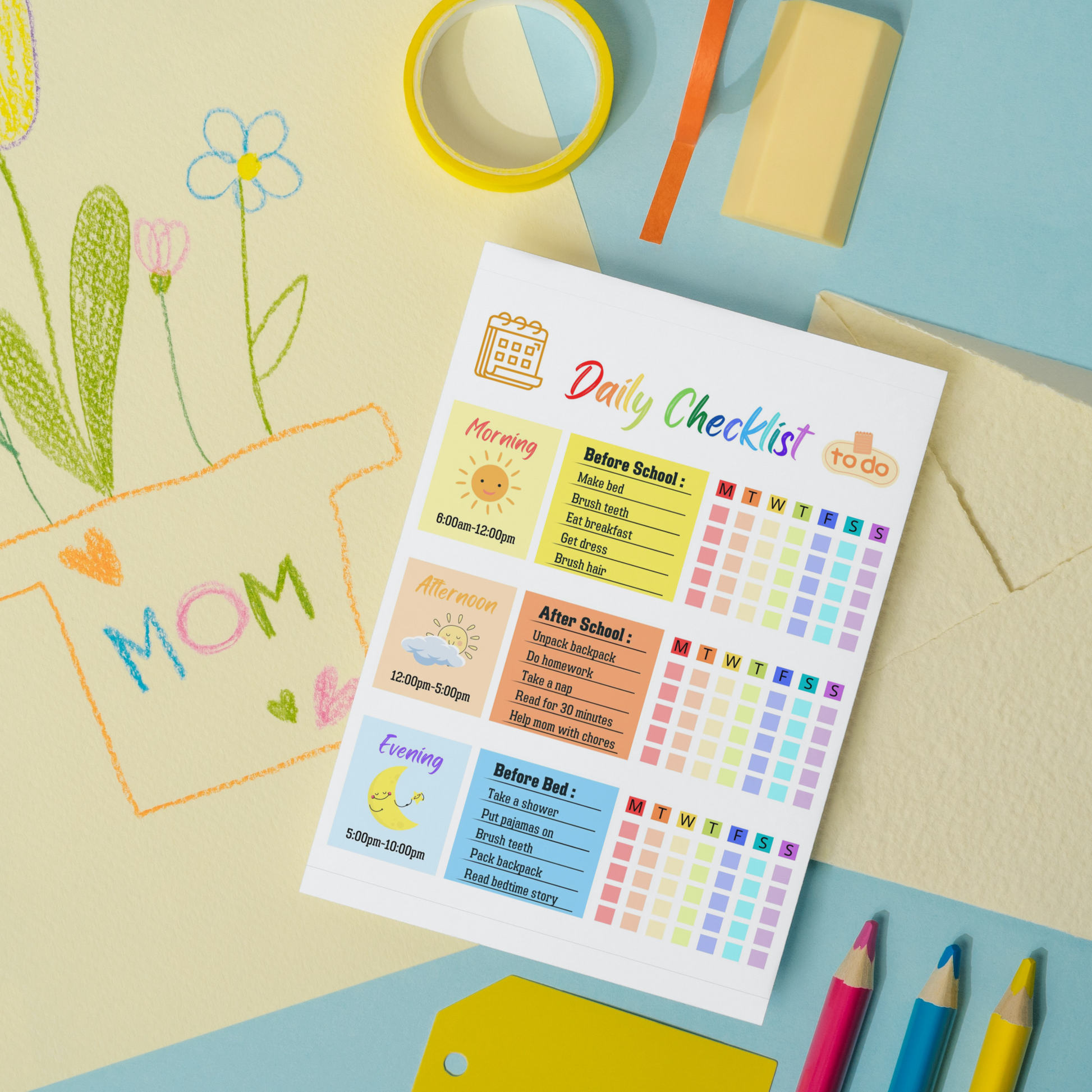 Kids Daily Checklist 1: Print Out Demo