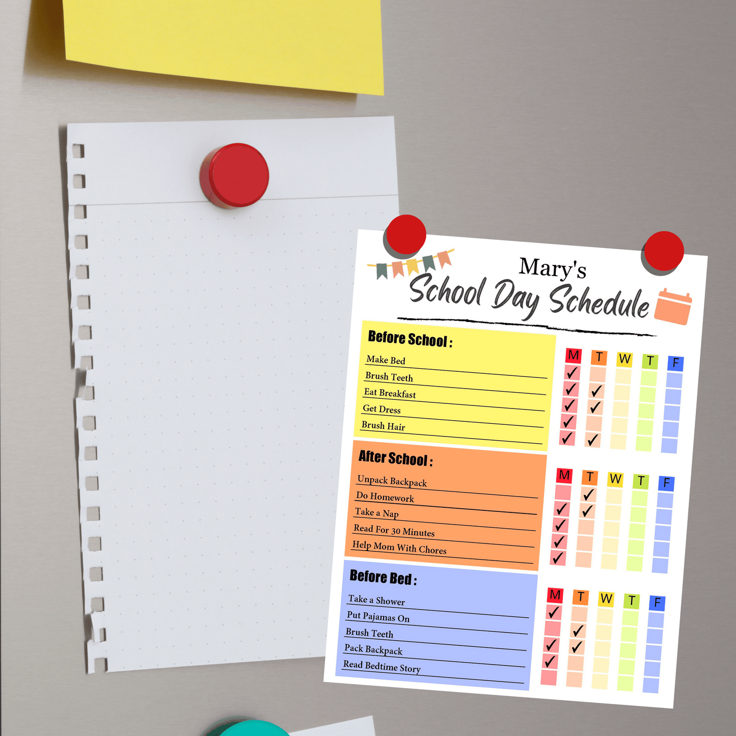 Kids Daily Checklist 2: Print Out Demo