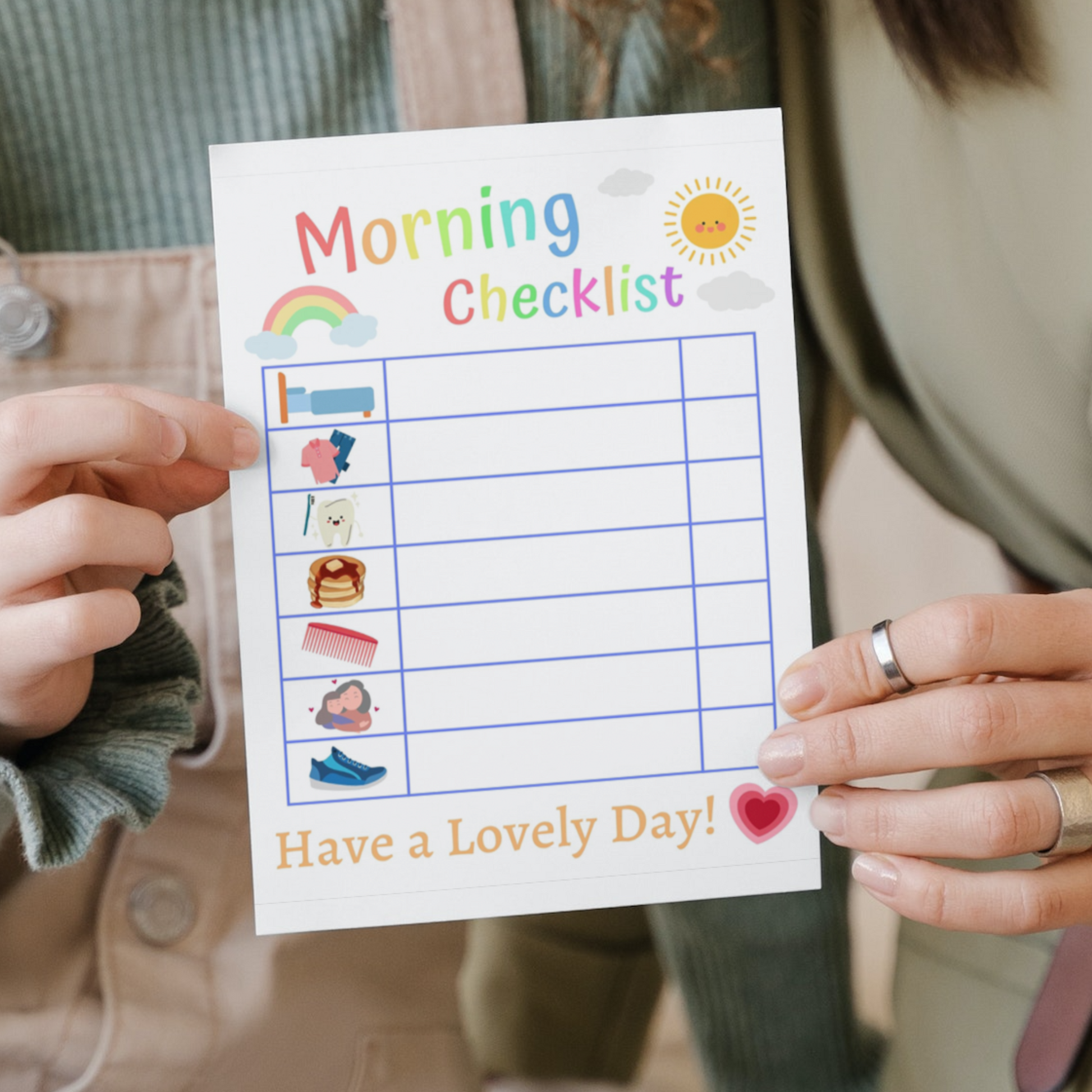 Kids Daily Checklist 7: Print Out Demo