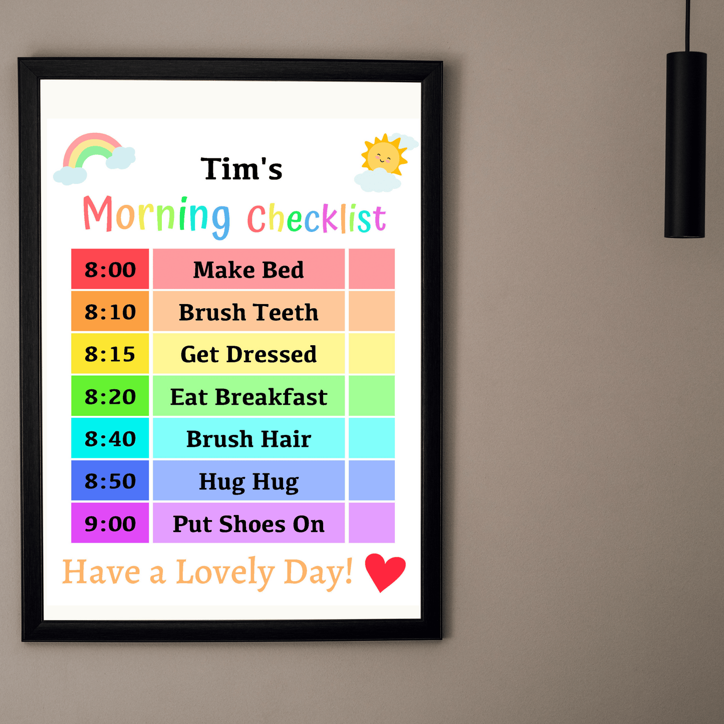 Kids Daily Checklist Bundle 2: All Color Bundle Print Out Demo