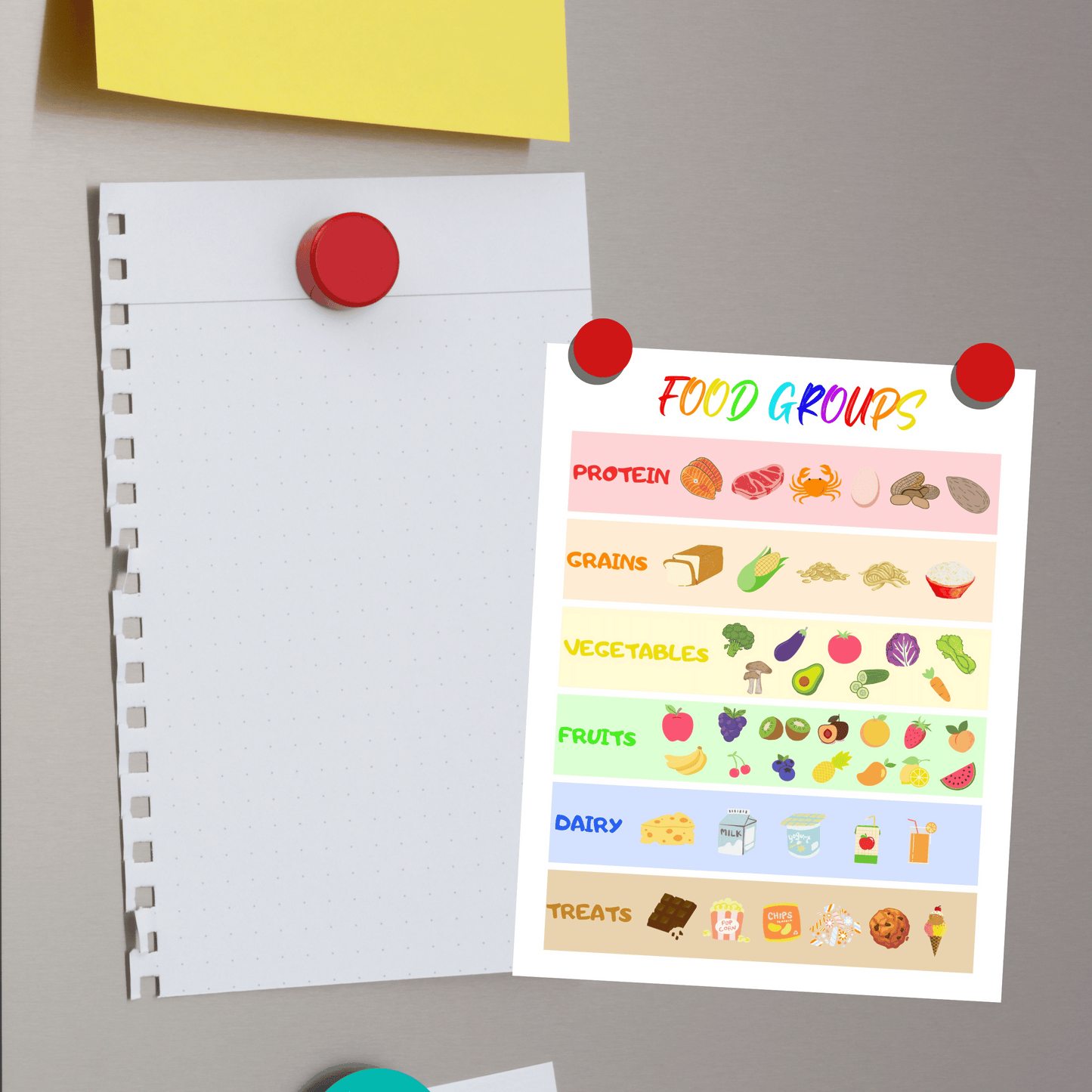 Kids Food Educational Poster 3: Print Out Demo