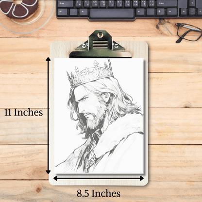 King Arthur Coloring Book 1: King Arthur Print Out Size Demo