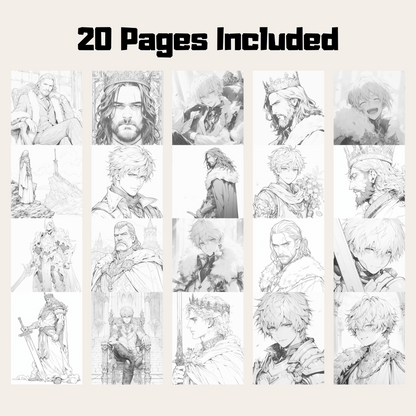 King Arthur Coloring Book 1: King Arthur 20 Pages Included