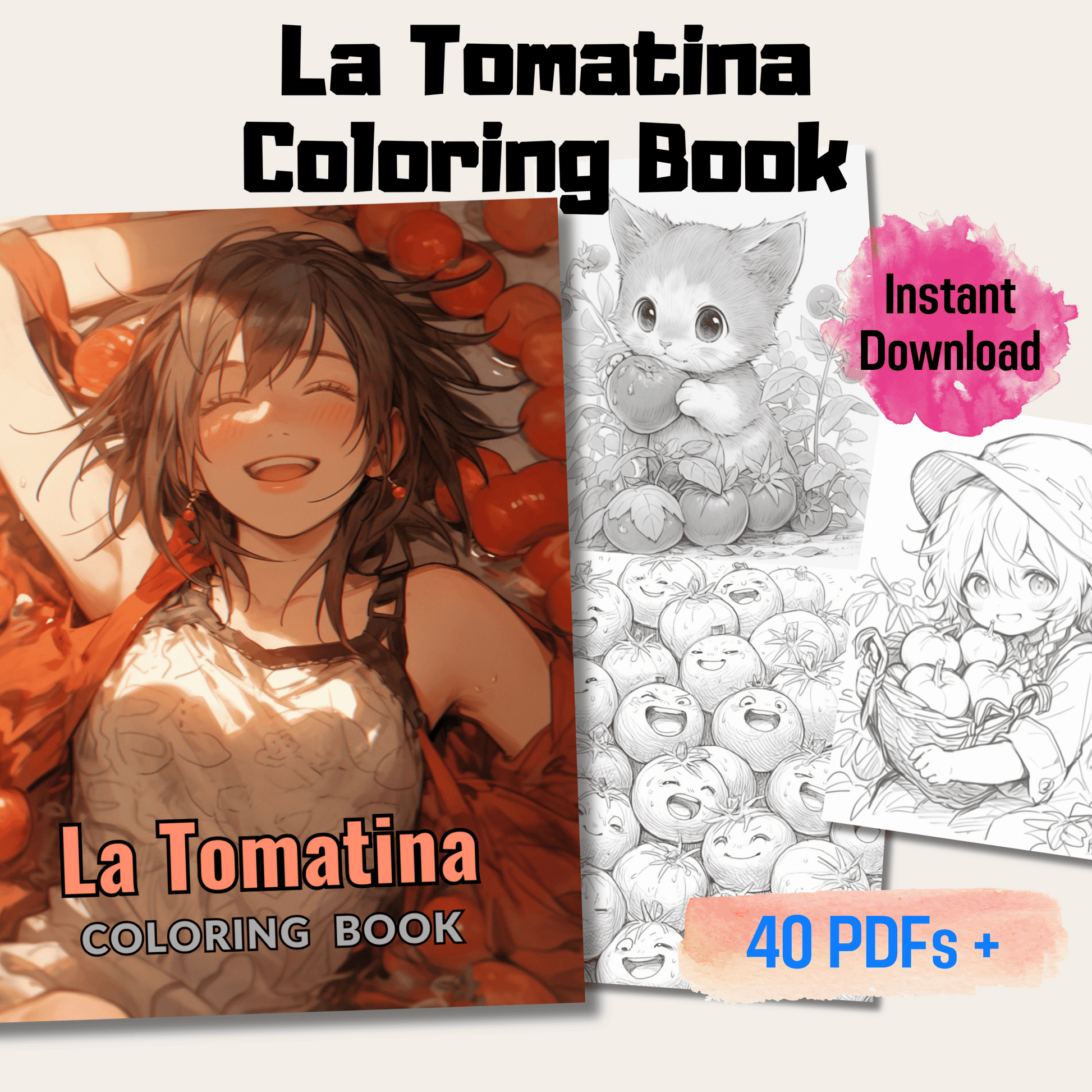 La Tomatina Coloring Book 1: La Tomatina