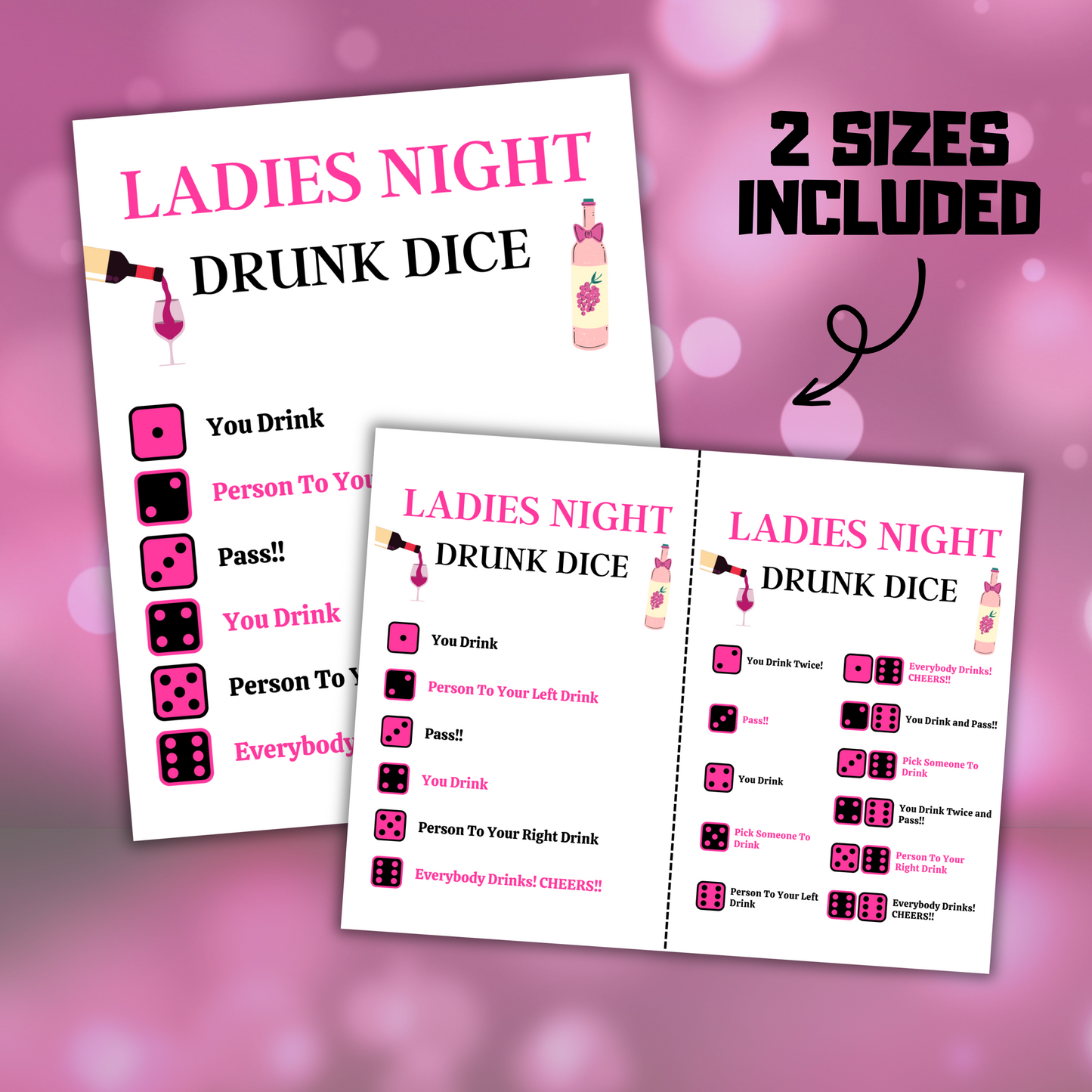 Ladies Night Drunk Dice Game | Girls Night Out Drinking Game