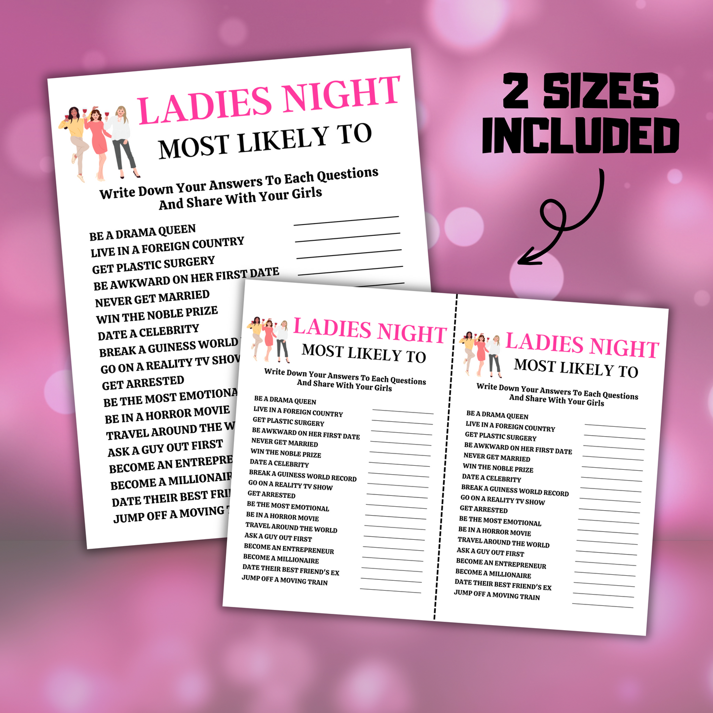 Ladies Night Most Likely To Game | Girls Night Out Party Game