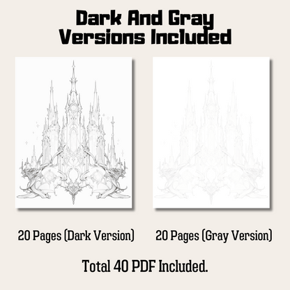 Magic Castle Coloring Book, Ideal Gift for Art Lovers and Fantasy Enthusiasts